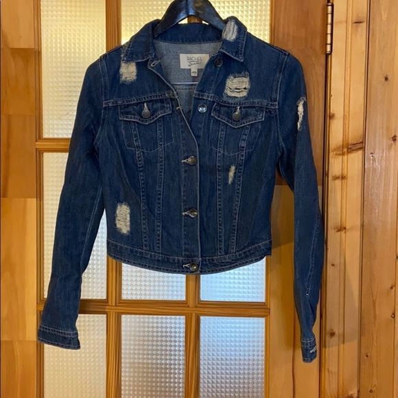 Rachel Roy, distressed denim jacket, size S - Picture 4 of 4